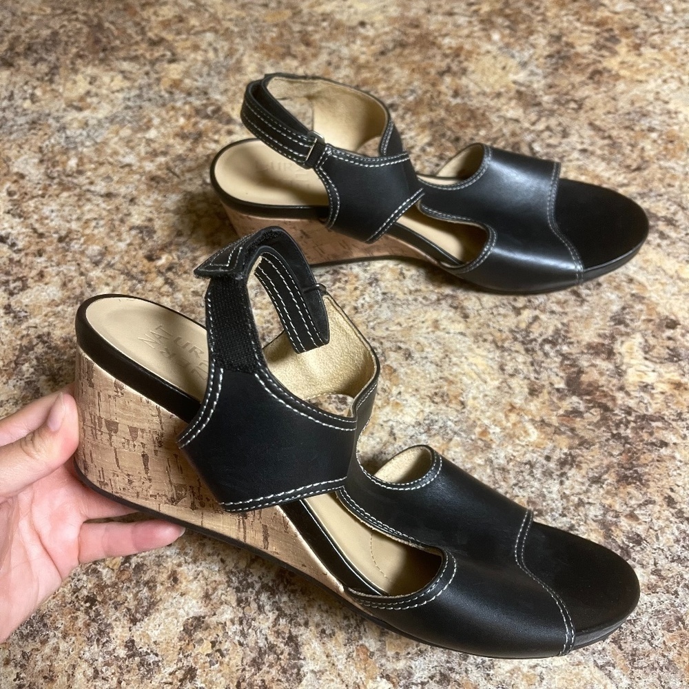 Naturalizer Black Cinda Slingback Sandals Women Size 11